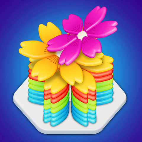 Flower Hexa Puzzle Offline 3D